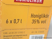 6 flessen à 70cl likeur honiglikor 35% - afbeelding 2 van  2