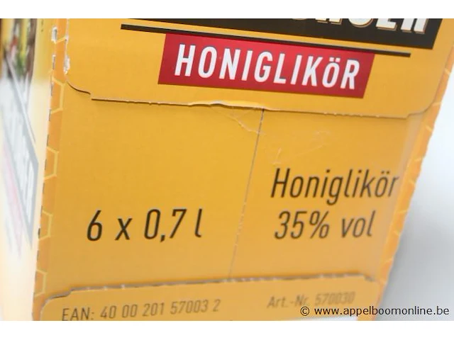 6 flessen à 70cl likeur honiglikor 35% - afbeelding 2 van  2