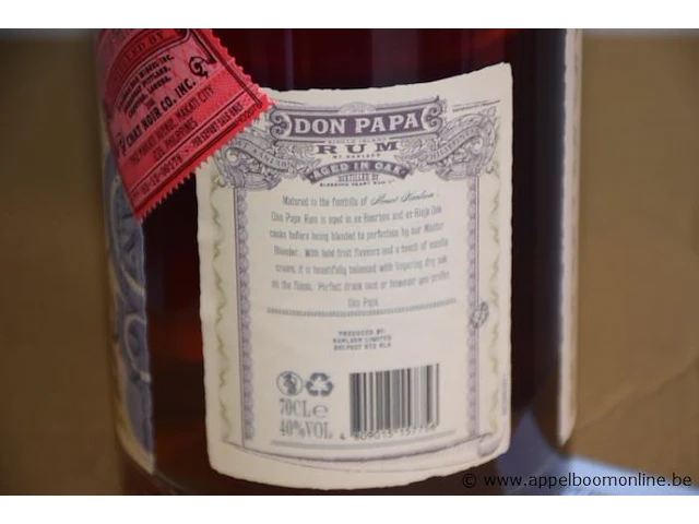 6 flessen à 70cl rum don papa 40% - afbeelding 3 van  3