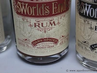 6 flessen à 70cl rum worlds end 37,5% - afbeelding 3 van  3