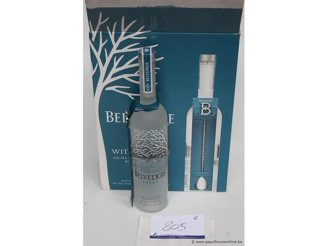 6 flessen à 70cl vodka belvedere 40% - afbeelding 1 van  3