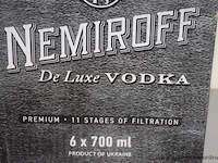 6 flessen à 70cl vodka nemiroff 40% - afbeelding 2 van  2