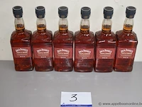 6 flessen à 70cl whiskey jack daniels triple mash 50%