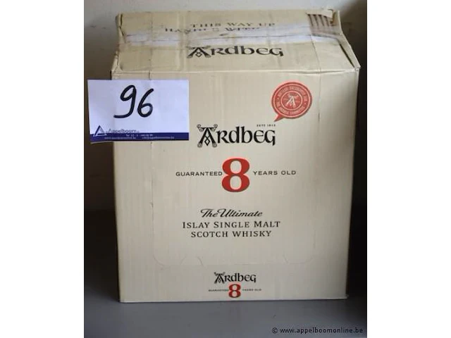 6 flessen à 70cl whisky ardbeg 8yr 40% - afbeelding 1 van  3