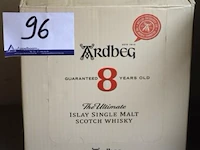 6 flessen à 70cl whisky ardbeg 8yr 40%