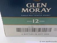 6 flessen à 70cl whisky glen moray 12yrs - afbeelding 2 van  2