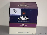 6 flessen à 70cl whisky glen moray 15yr 40% - afbeelding 1 van  2