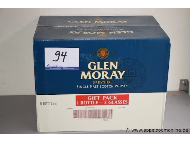 6 flessen à 70cl whisky glen moray 40% - afbeelding 1 van  2