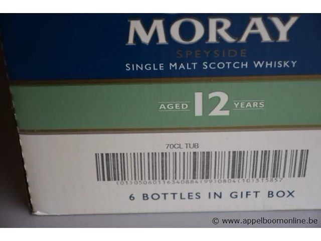 6 flessen à 70cl whisky glen moray speyside 12yr 40% - afbeelding 2 van  2