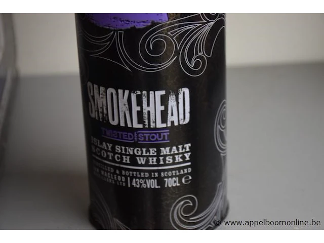 6 flessen à 70cl whisky smokehead twisted shout 43% - afbeelding 2 van  3