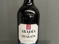 6 flessen abadia de aragon - rode wijn - 2022 - spanje - afbeelding 1 van  3