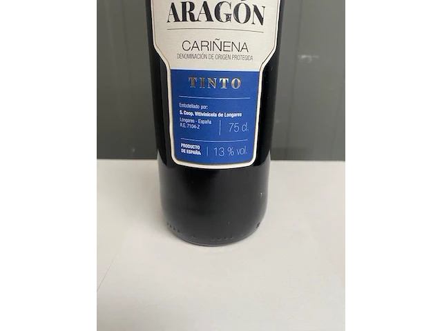 6 flessen abadia de aragon - rode wijn - 2022 - spanje - afbeelding 2 van  3