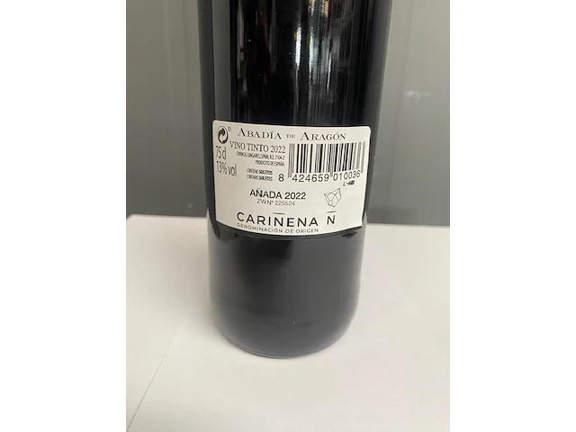 6 flessen abadia de aragon - rode wijn - 2022 - spanje - afbeelding 3 van  3