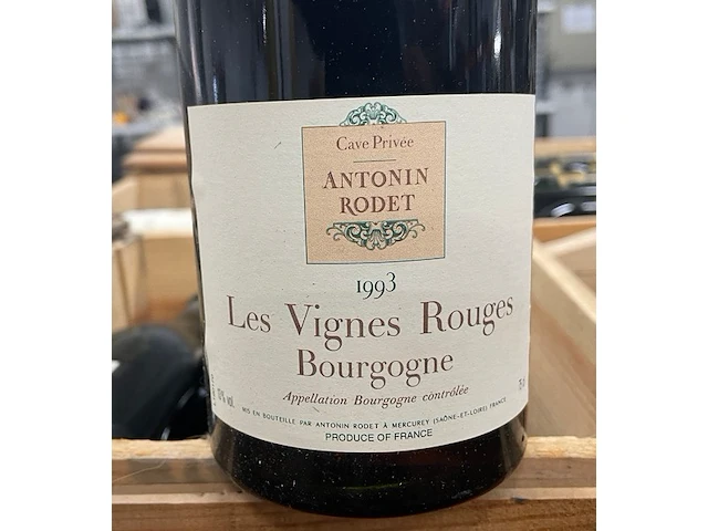 6 flessen antonin rodet les vignes rouges, 1993 - afbeelding 1 van  2