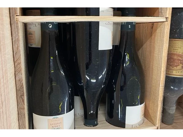 6 flessen antonin rodet les vignes rouges, 1993 - afbeelding 2 van  2