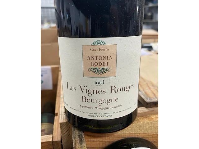 6 flessen antonin rodet les vignes rouges, 1993 - afbeelding 1 van  2