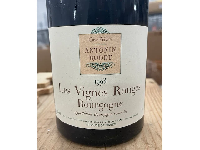 6 flessen antonin rodet les vignes rouges, 1993 - afbeelding 1 van  2