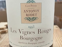 6 flessen antonin rodet les vignes rouges, 1993 - afbeelding 1 van  2