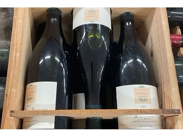 6 flessen antonin rodet les vignes rouges, 1993 - afbeelding 2 van  2