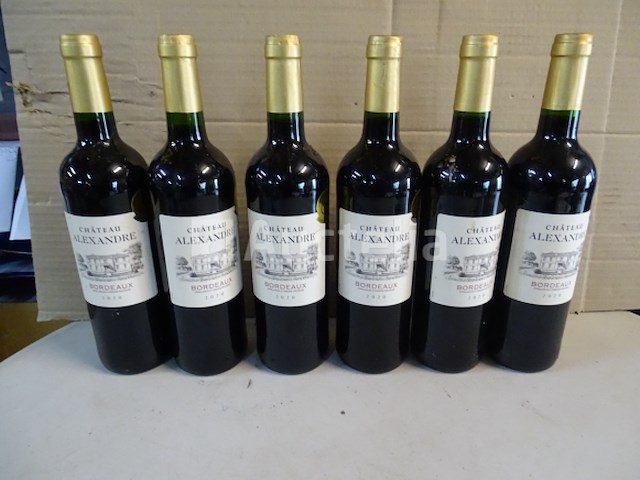 6 flessen bordeaux château alexandre 2020 - afbeelding 1 van  5