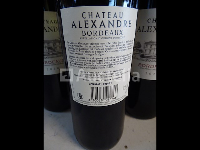 6 flessen bordeaux château alexandre 2020 - afbeelding 4 van  5
