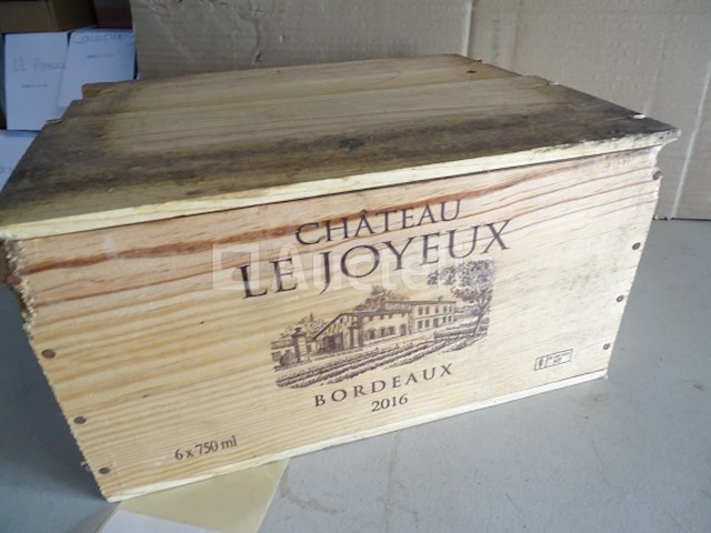 6 flessen bordeaux château le joyeux 2016 - afbeelding 1 van  12