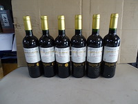 6 flessen bordeaux château les tuileries 2015 - afbeelding 1 van  4