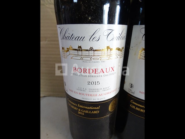 6 flessen bordeaux château les tuileries 2015 - afbeelding 2 van  4