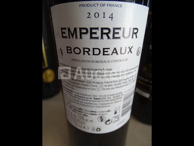 6 flessen bordeaux empereur (2014, 2017) - afbeelding 5 van  5