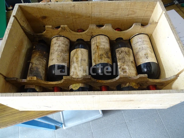 6 flessen bordeaux graves château chantegrive 2002 - afbeelding 3 van  8