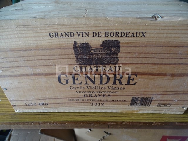 6 flessen bordeaux graves château gendre cuvées vieilles vignes 2018 - afbeelding 2 van  9