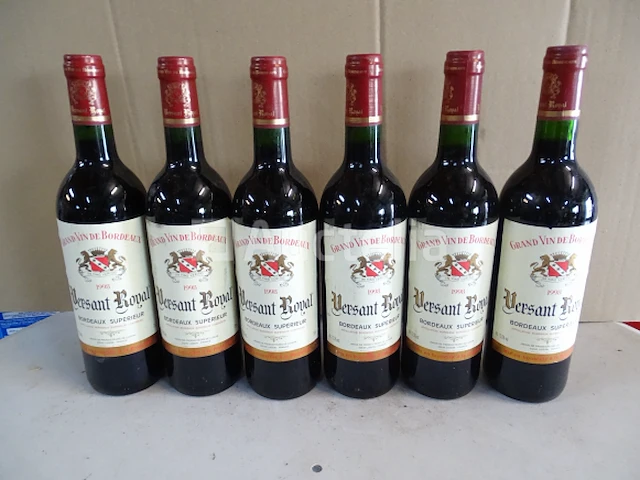 6 flessen bordeaux supérieur versant royal 1998 - afbeelding 1 van  4