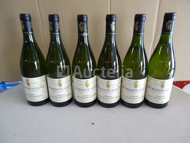 6 flessen bourgogne aligoté domaine rené monnier 1997 - afbeelding 1 van  4