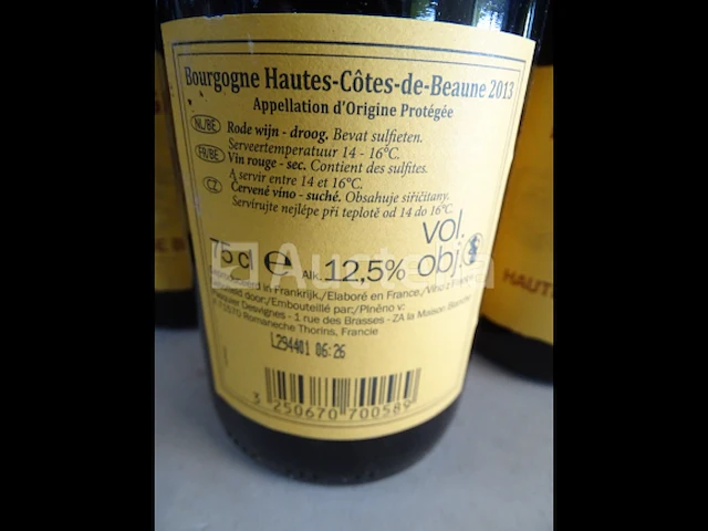 6 flessen bourgogne hautes côtes de beaune 2013 - afbeelding 4 van  4