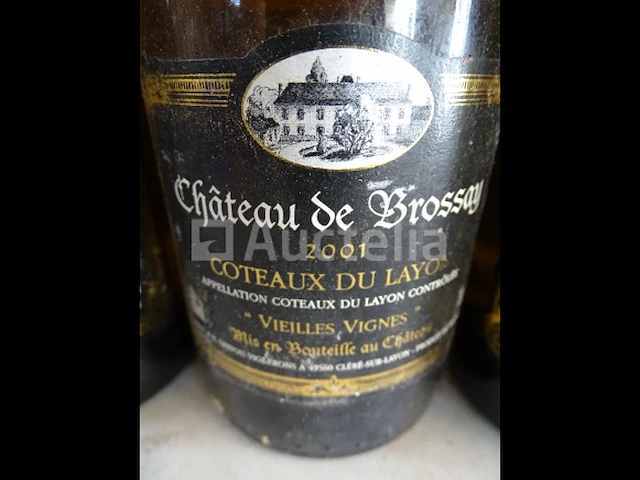 6 flessen château de brossay côteaux du layon vieilles vignes 2001 - afbeelding 2 van  4