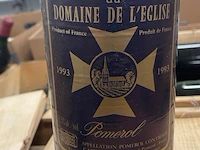 6 flessen château du doaine de l'église pommerd, 1993 - afbeelding 1 van  2