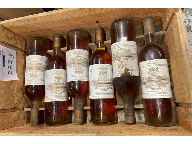 6 flessen château filhout sauternes, 1976 - afbeelding 2 van  2