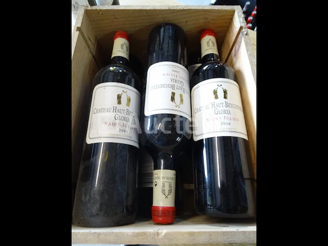 6 flessen château haut-beychevelle gloria saint-julien 2006 - afbeelding 2 van  4