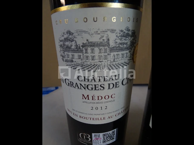 6 flessen château les granges de civrac 2012 médoc cru bourgeois - afbeelding 1 van  4