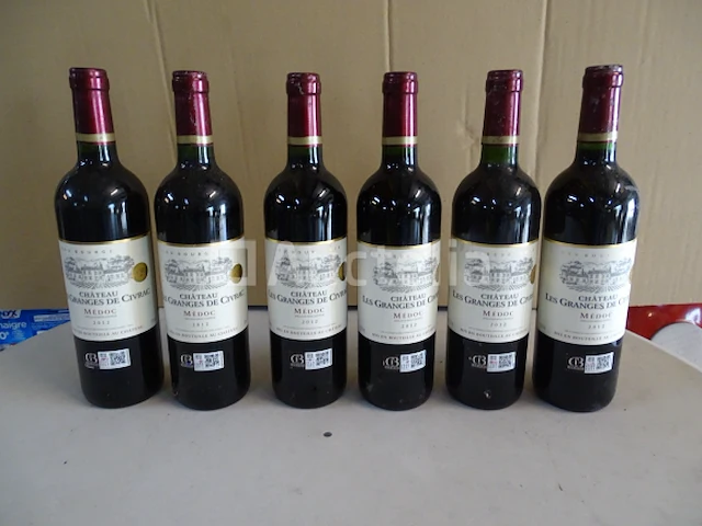 6 flessen château les granges de civrac 2012 médoc cru bourgeois - afbeelding 3 van  4