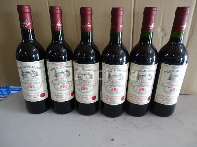 6 flessen château les maréchaux 2009 - afbeelding 1 van  4