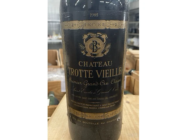 6 flessen château trotte vieille st emilion, 1985 - afbeelding 1 van  2