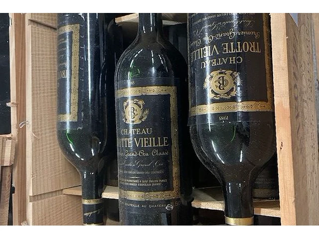 6 flessen château trotte vieille st emilion, 1985 - afbeelding 2 van  2