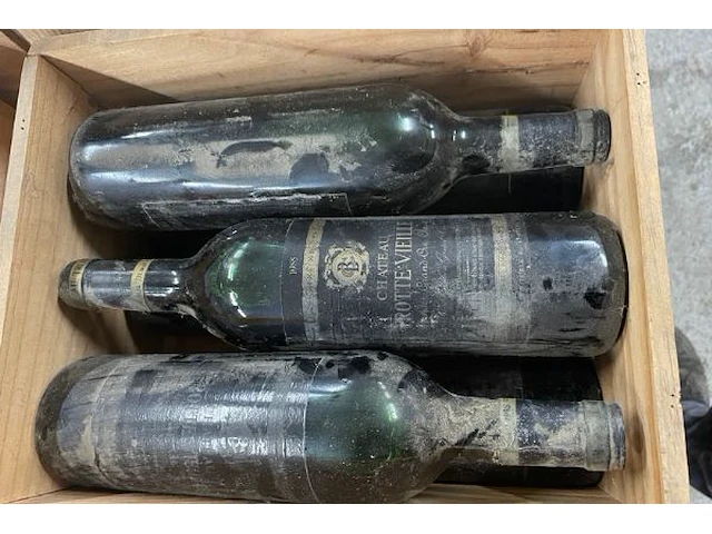 6 flessen château trotte vieille st emilion, 1985 - afbeelding 2 van  2