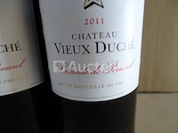 6 flessen château vieux duché lalande de pomerol 2011 - afbeelding 2 van  4