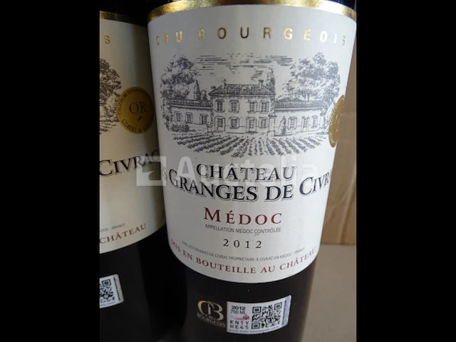 6 flessen cru bourgeois château les granges de civrac 2012 - afbeelding 3 van  4