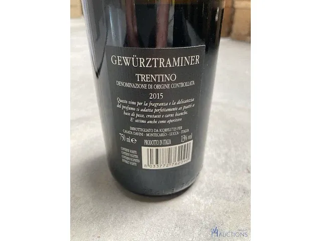 6 flessen gewürztraminer trentino 2015 - afbeelding 2 van  3