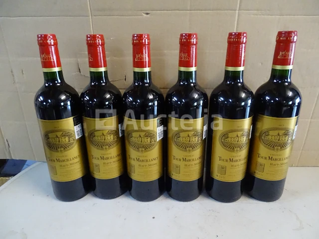 6 flessen haut-médoc château tour marcillanet 2013 - afbeelding 1 van  4