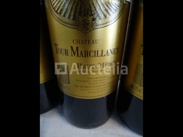6 flessen haut-médoc château tour marcillanet 2013 - afbeelding 2 van  4
