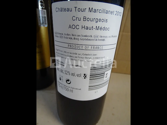 6 flessen haut-médoc château tour marcillanet 2013 - afbeelding 4 van  4